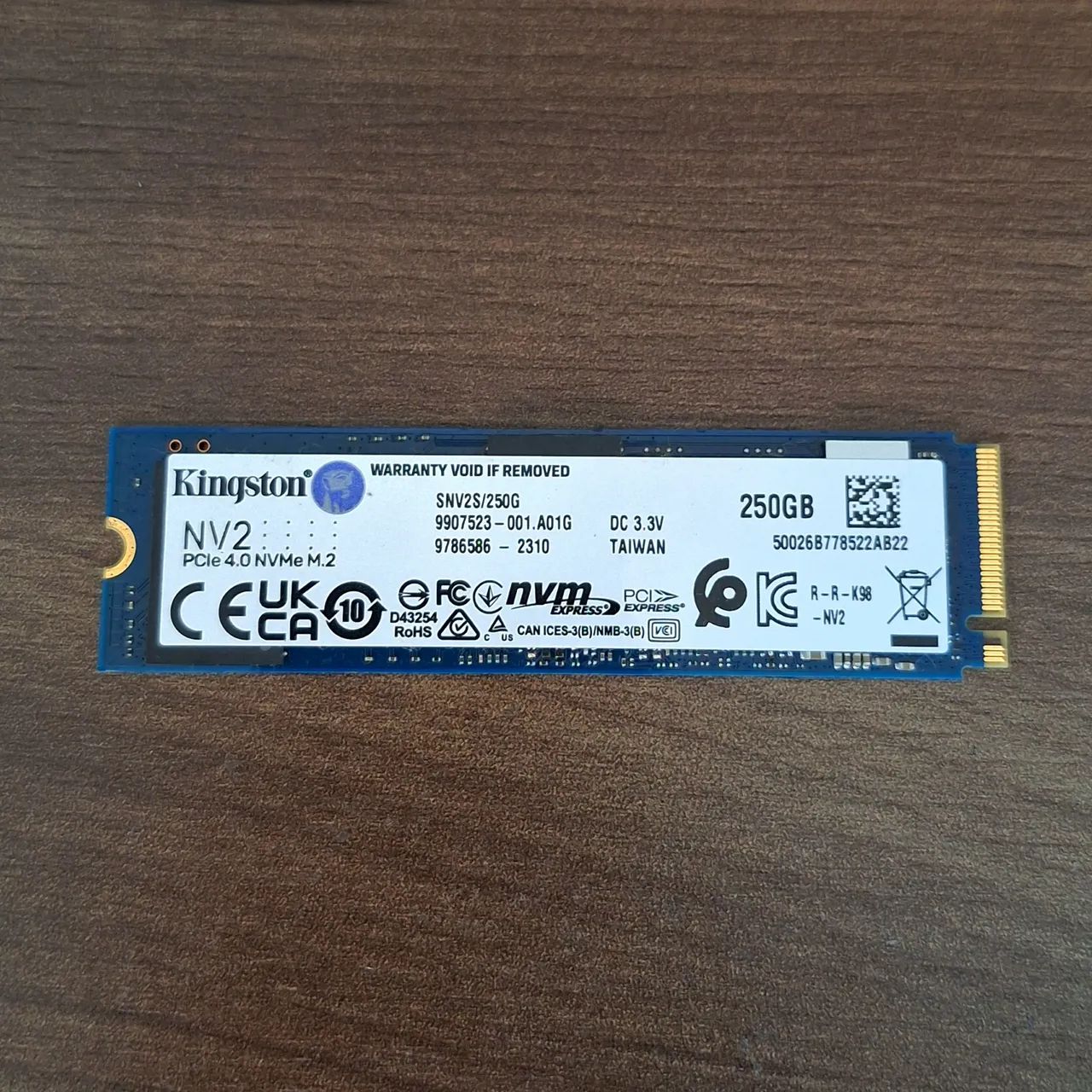 SSD 256Gb Nvme M.2 Kingston