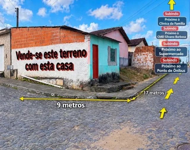 Terreno com casa