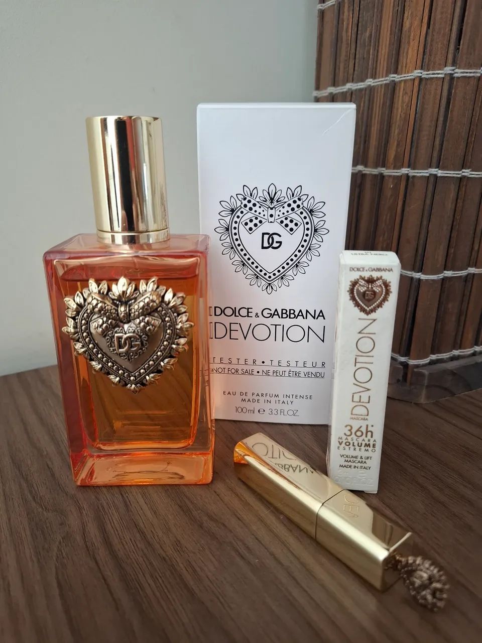 Perfume Dolce&Gabbana Devotion + mini máscara de cílios  devotion volume extremo 36 hs