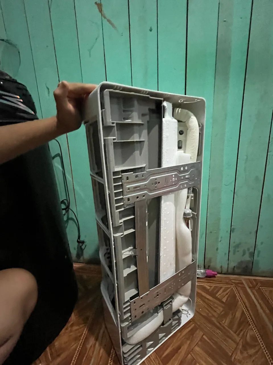 Parte da frete do ar-condicionado 