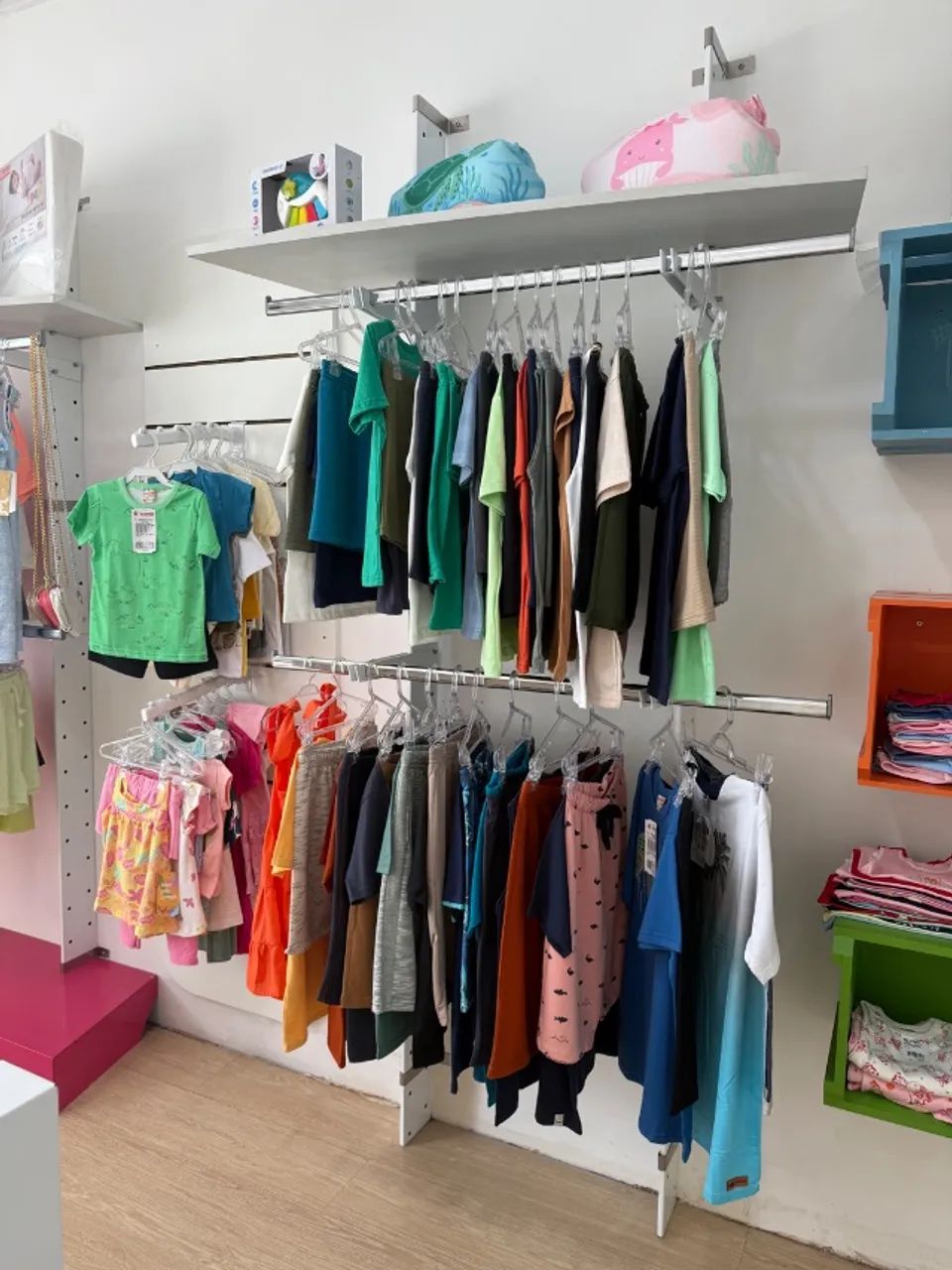 Arara dupla de roupas para loja  - Foto 3