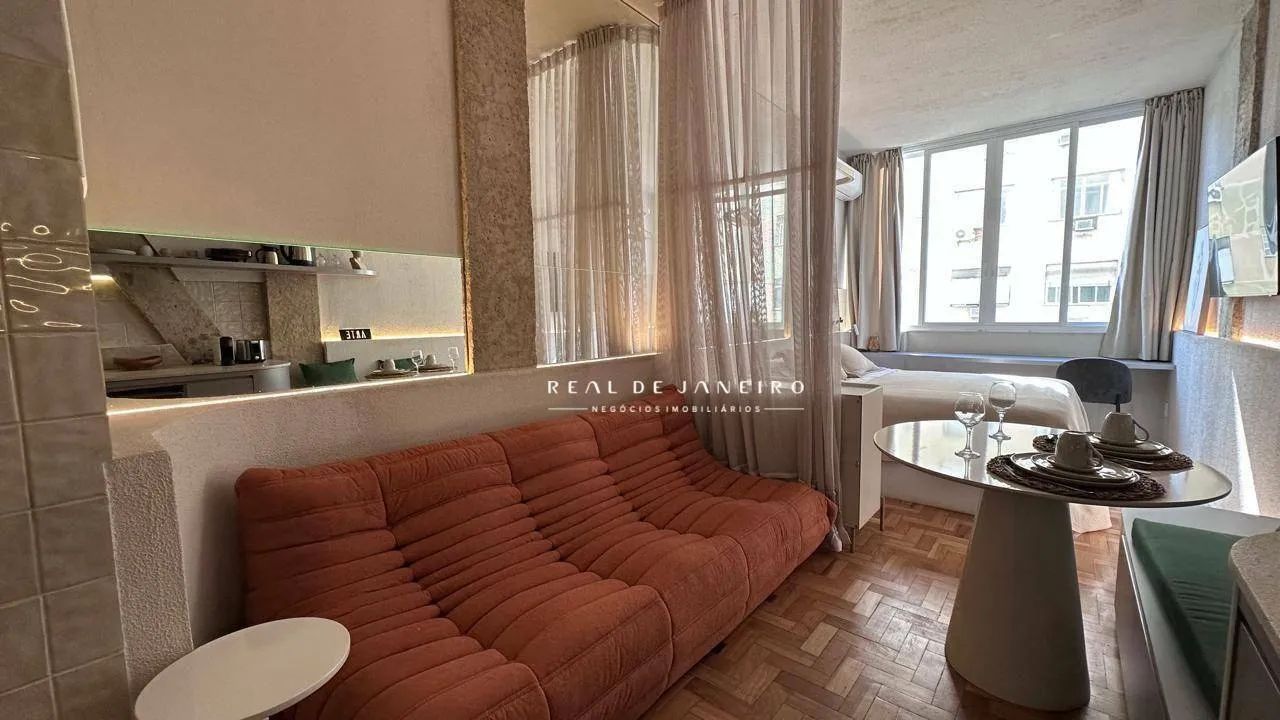 Studio em Copacabana: 23 m², reformado e mobiliado. - Foto 4