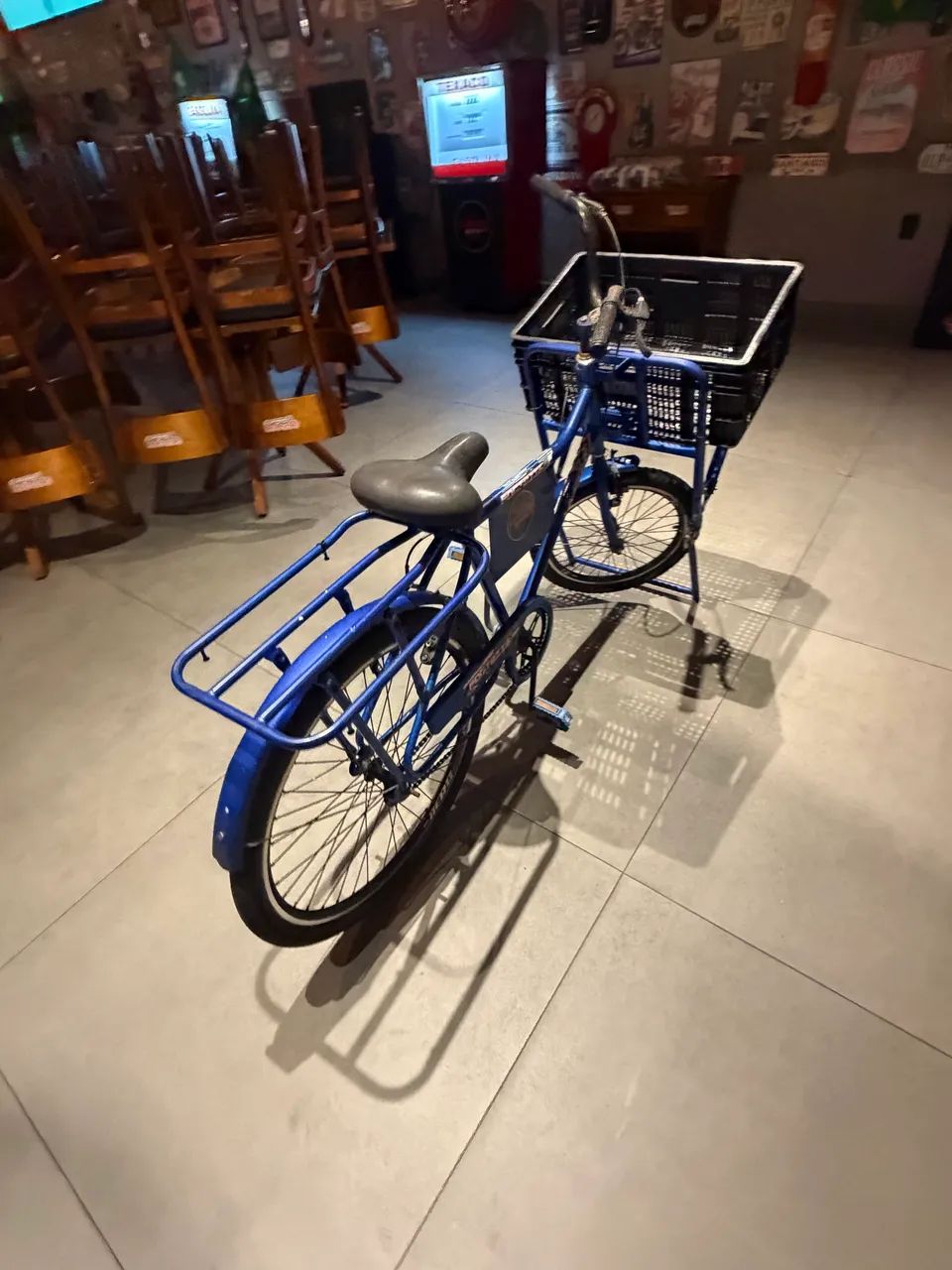  Bicicleta de Carga Fortezza com Cestão Frontal e Bagageiro Reforçado - Foto 4