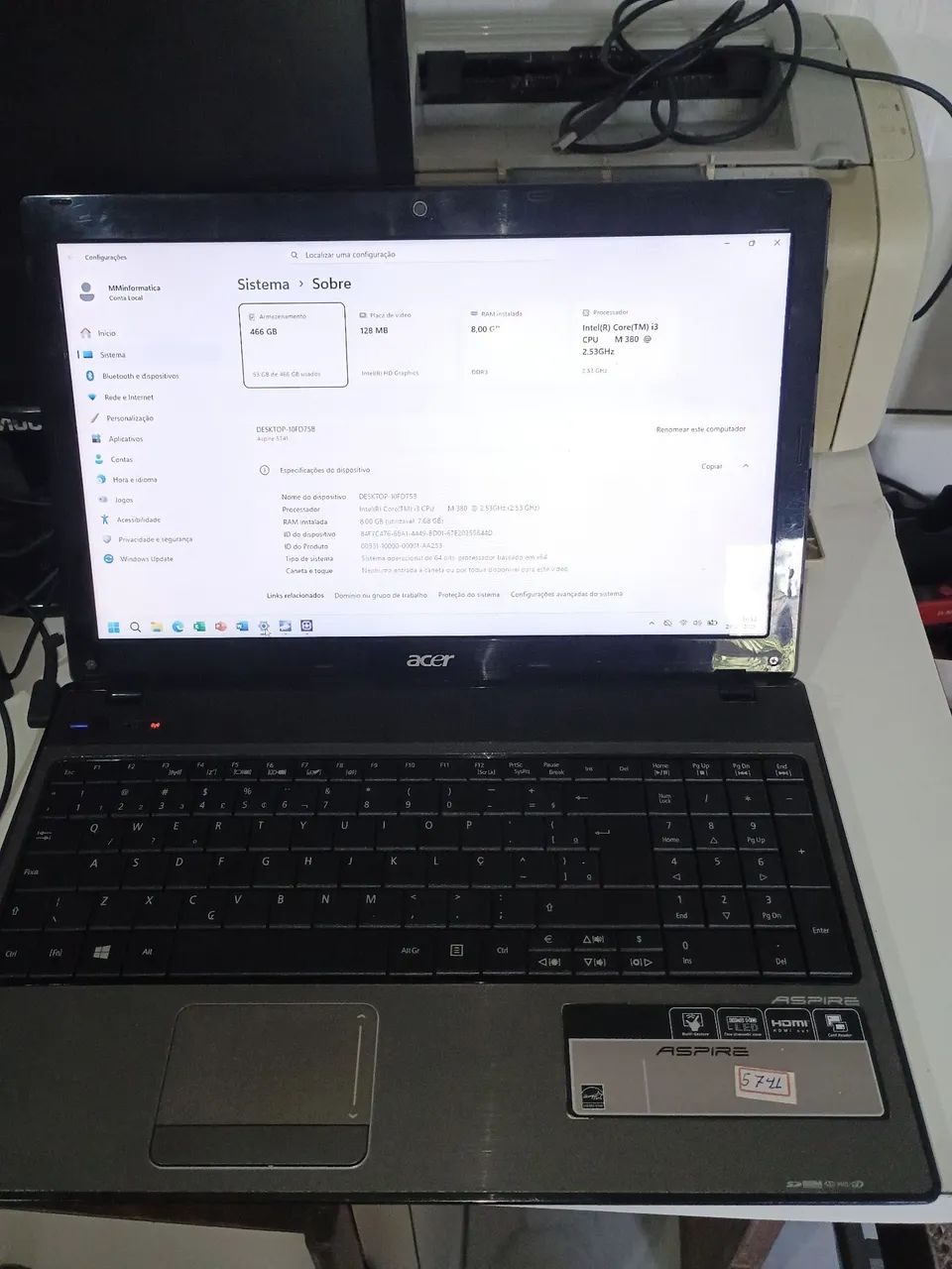 Notebook Acer ( leia e veja as fotos antes de perguntar) - Foto 2