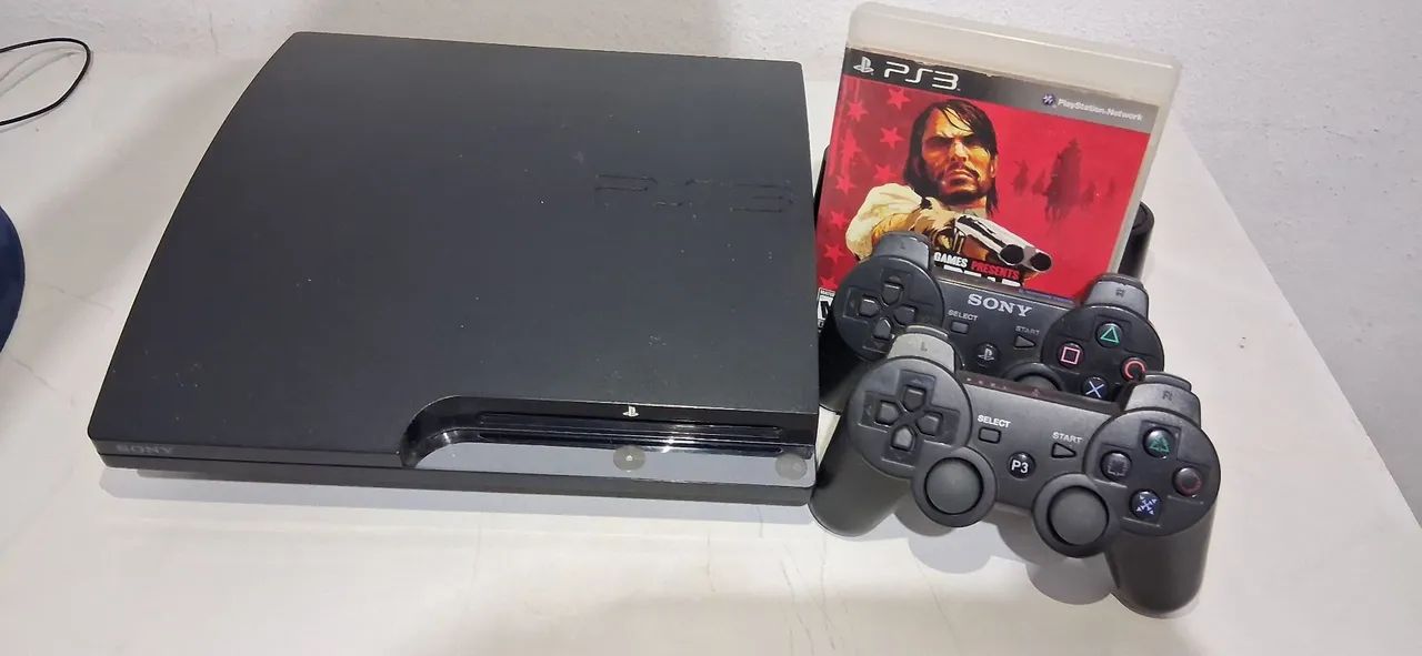 PS3 Slim Desbloqueado CFW + SSD 480GB + Jogos + 2 Controles - Foto 4