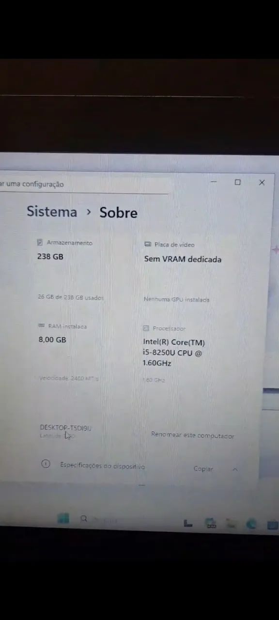 Notebook Dell Latitude 3490 Intel i5-8250U 8gb Ram SSD 256gb 14" - Foto 2