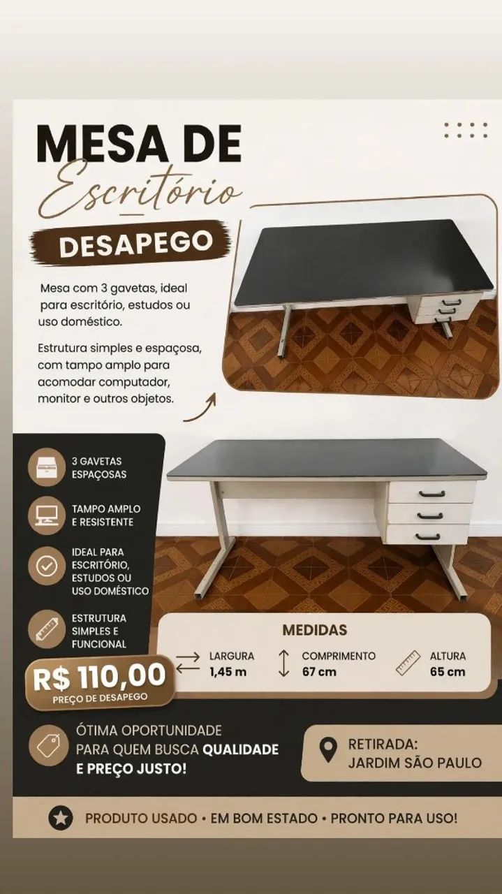 Mesa de escritório 