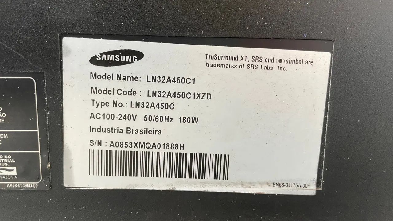 TV Samsung 32? LCD LN32A450 - 3 HDMI + Base Original - Foto 2