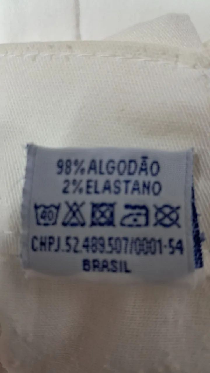 Calça Branca Masculina 46 com elastano! Zaia's - Foto 3