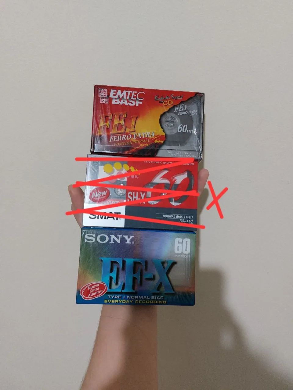Lote Fita Cassete LACRADAS Sony e Basf 