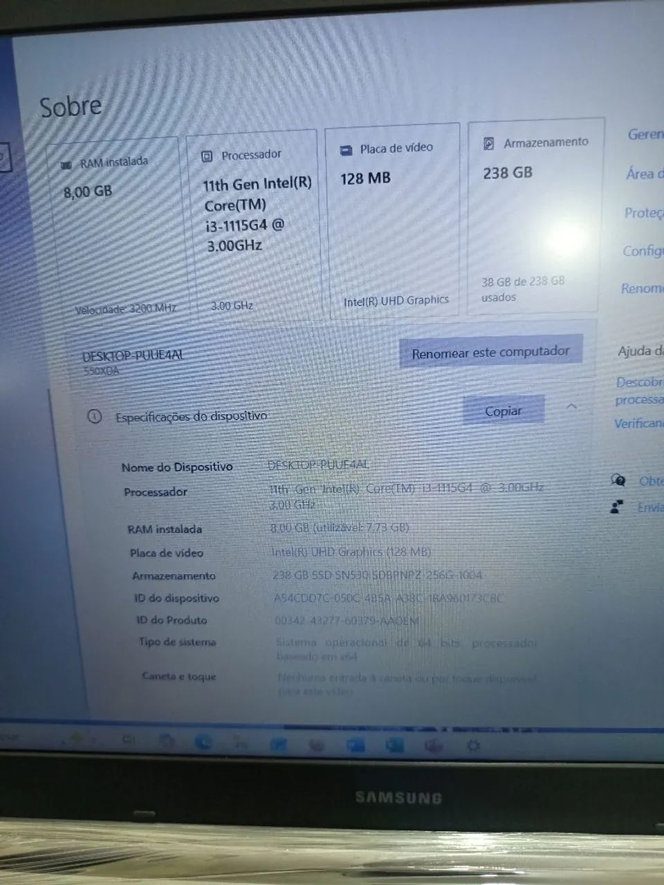 Notebook Samsung  - Foto 2