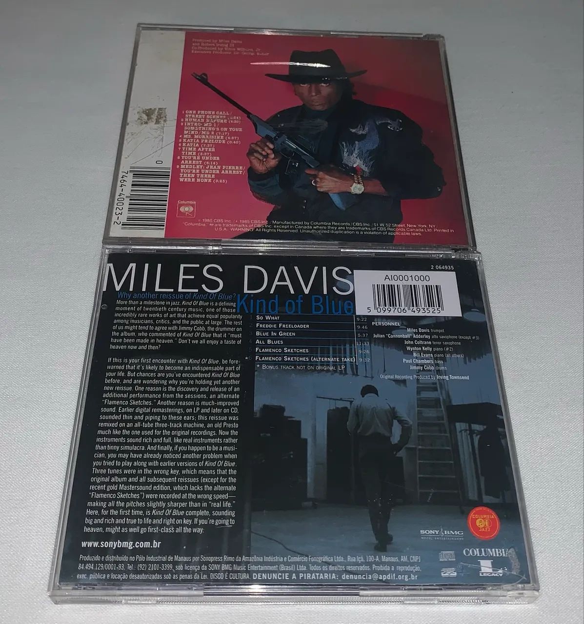 2 cds miles davis you're under arrest e kind of blue - CDs, DVDs