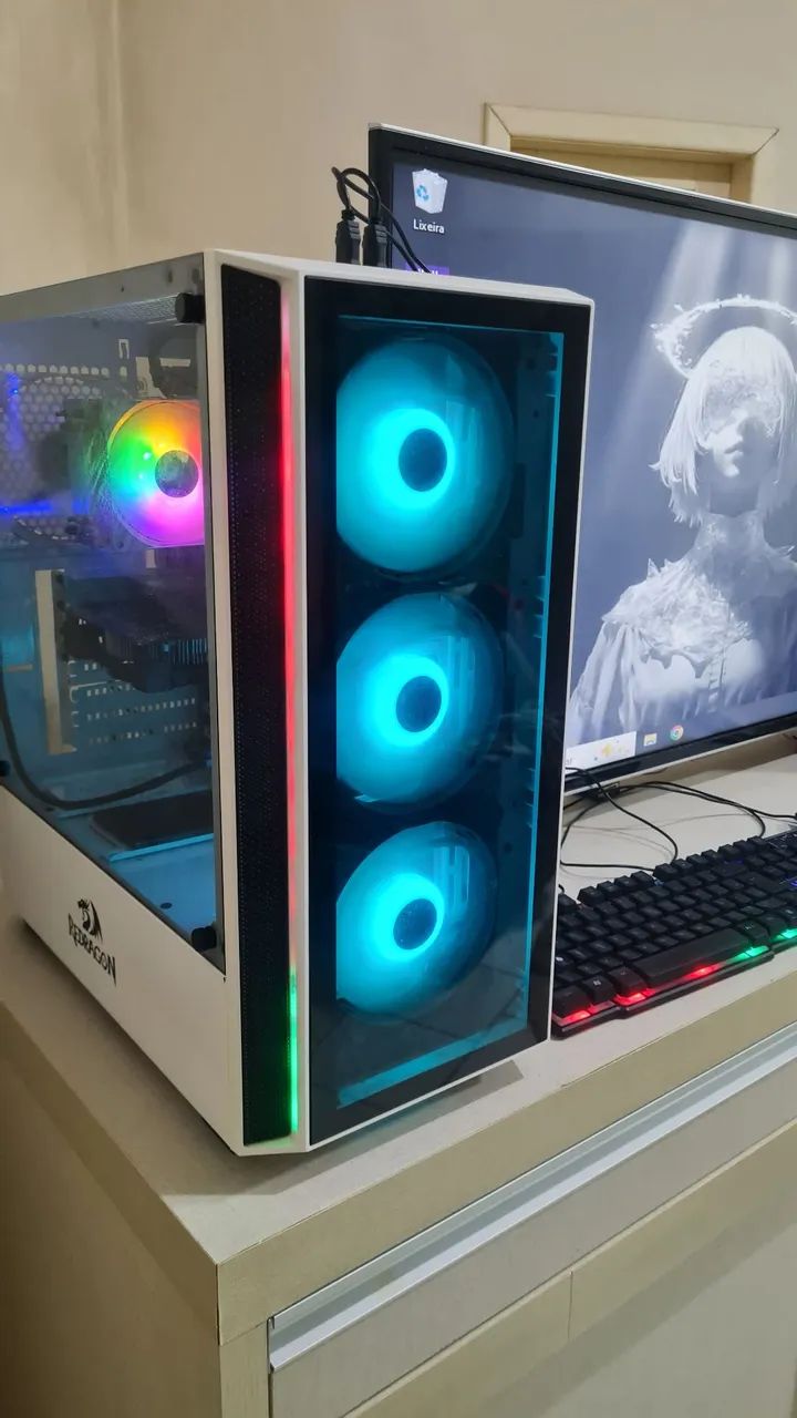 PC Gamer Completo RGB | 16GB RAM | RX 550 | SSD + HD | Pronto para Jogar