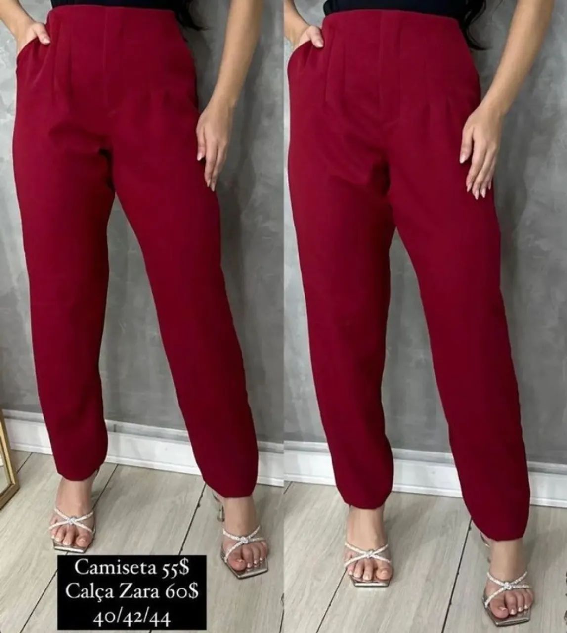 CALÇA ALFAIATARIA FEMININA NOVA