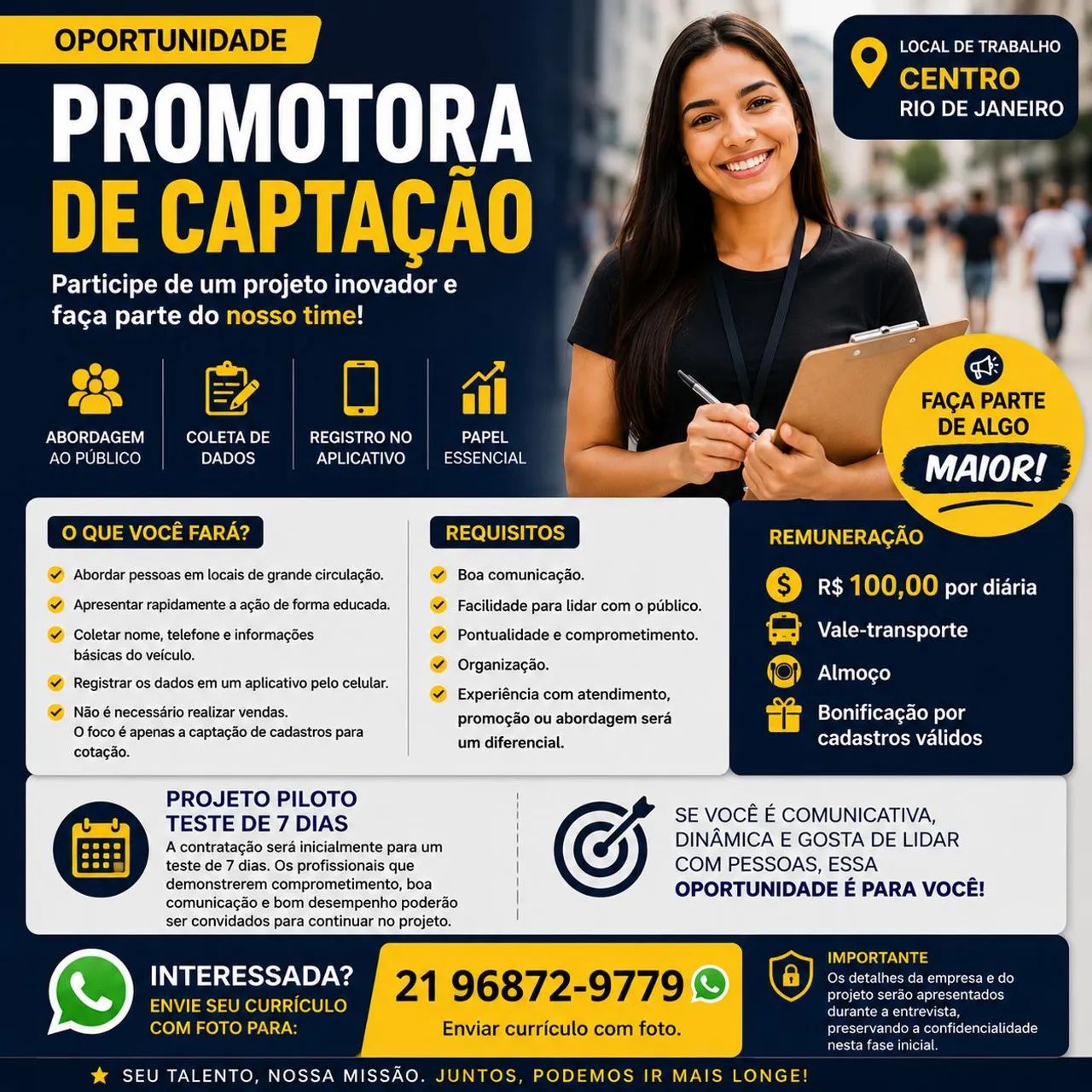 Promotora de captação 