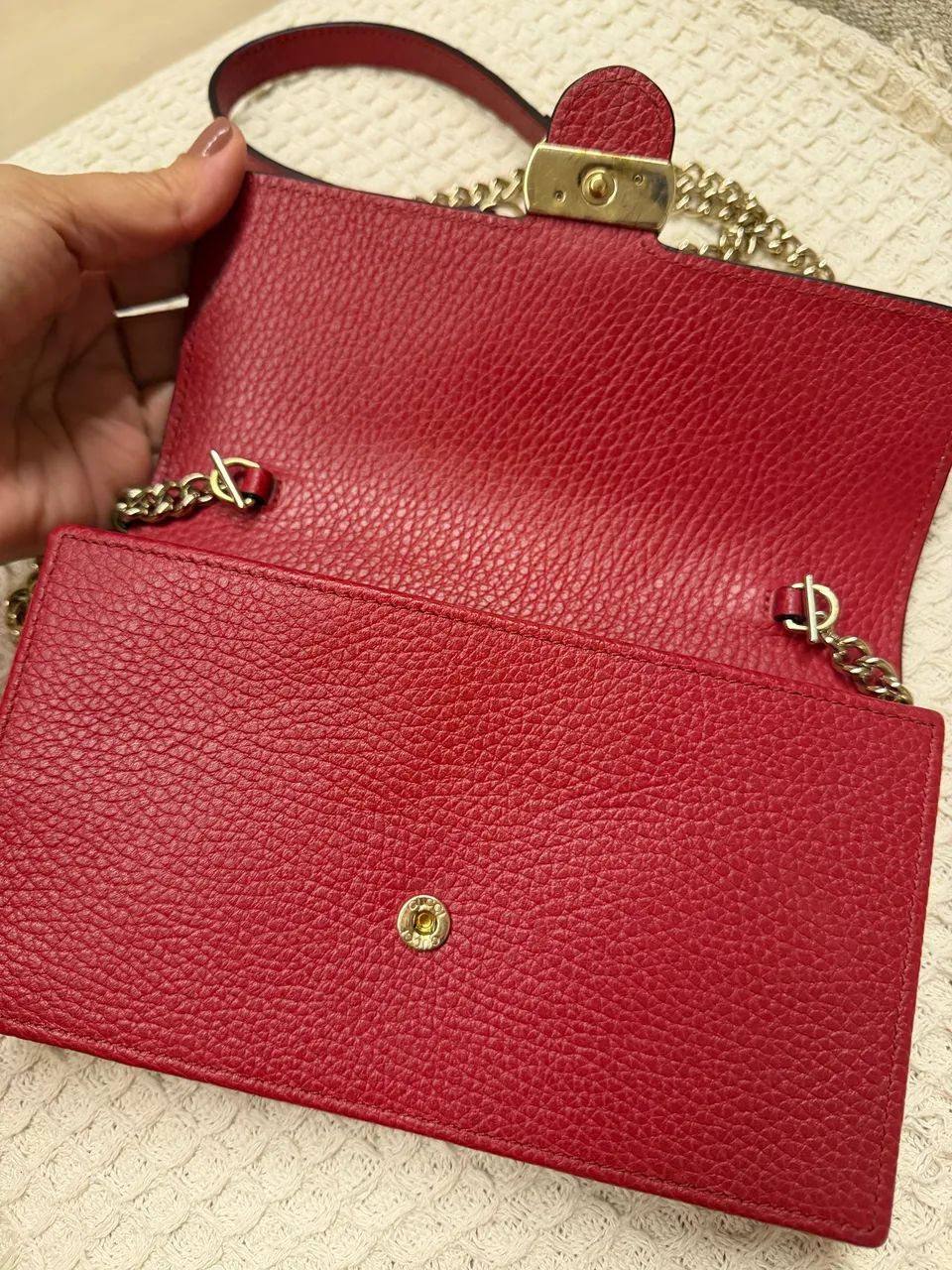 Bolsa Gucci Interlocking Vermelha  - Foto 3