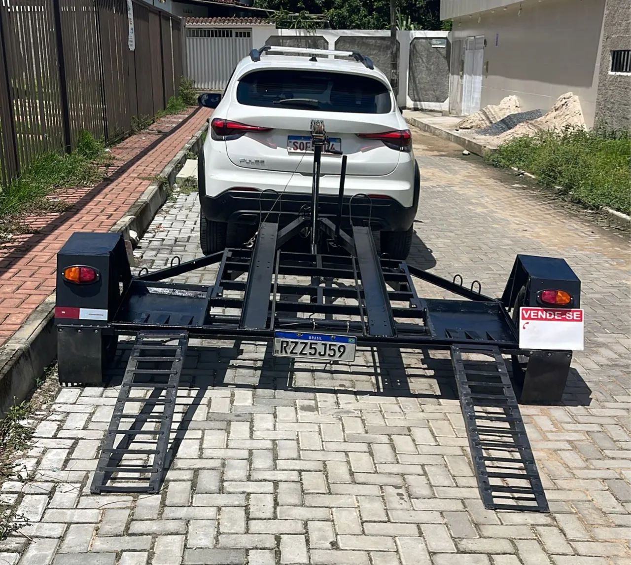 Carroça preta reforçada para carga pesada - pronta pra uso - Foto 3