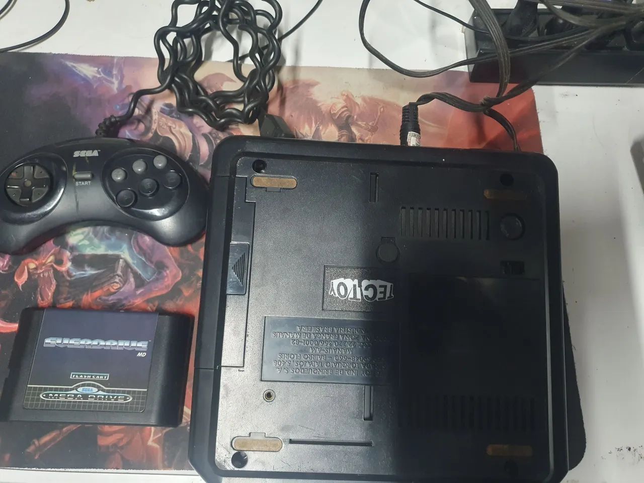 Console Mega Driver com controle Original e Everdrive - Foto 3