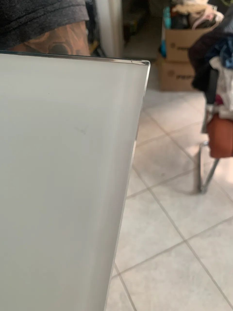 Vidro bisotê 8mm com película branca  - Foto 4
