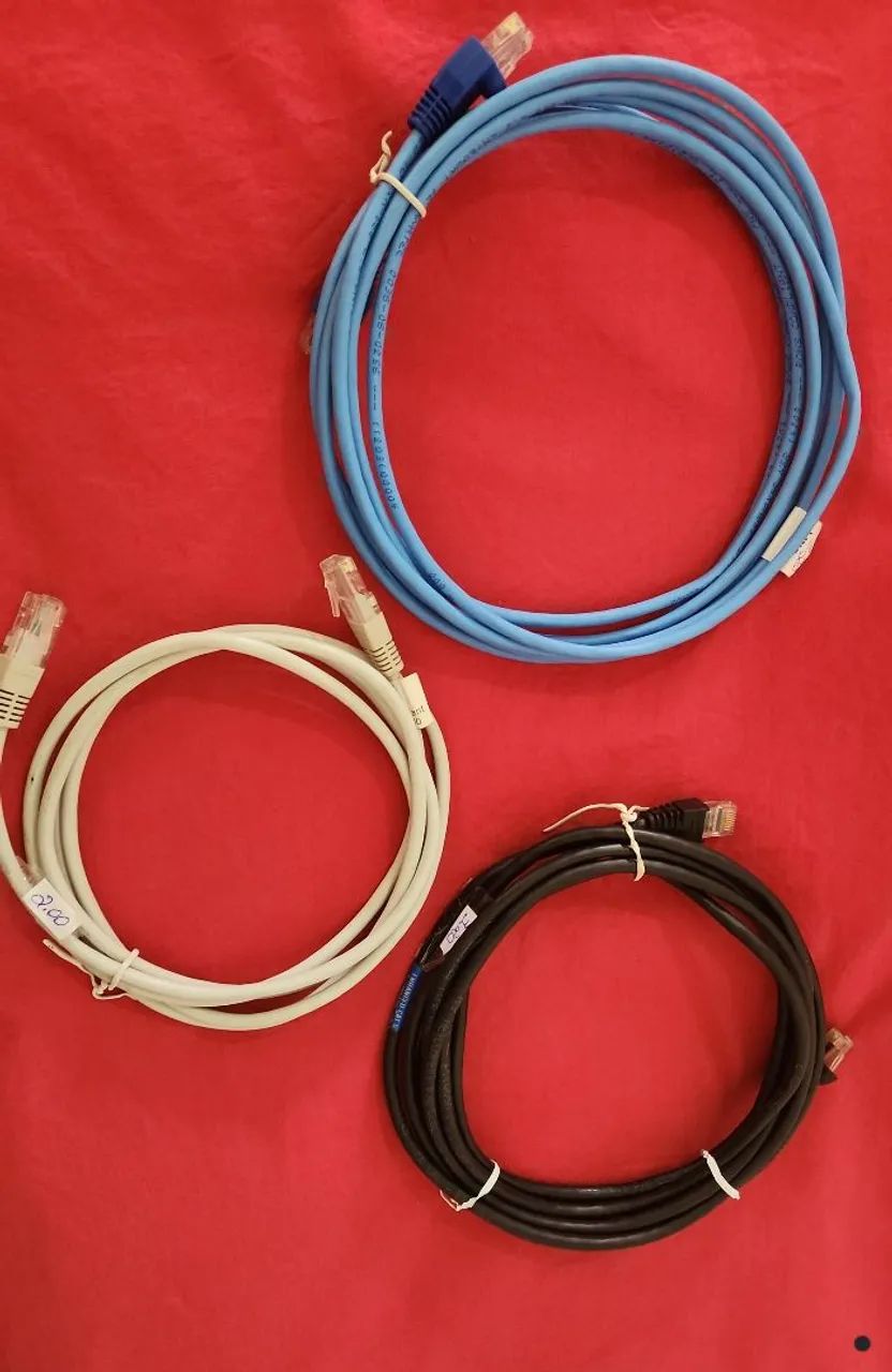 Cabos de Rede Ethernet (RJ45) - 3 e 2 metros  - Foto 4