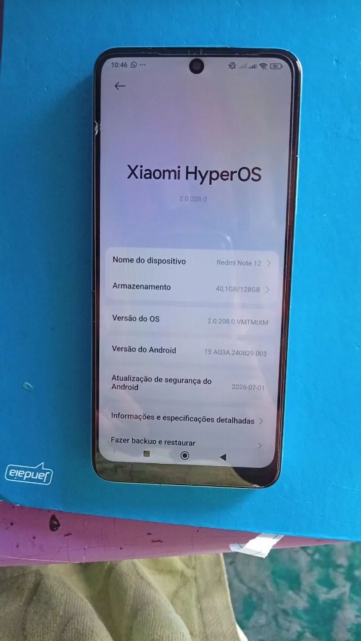 Redimi note 12 usado funcionando perfeitamente 