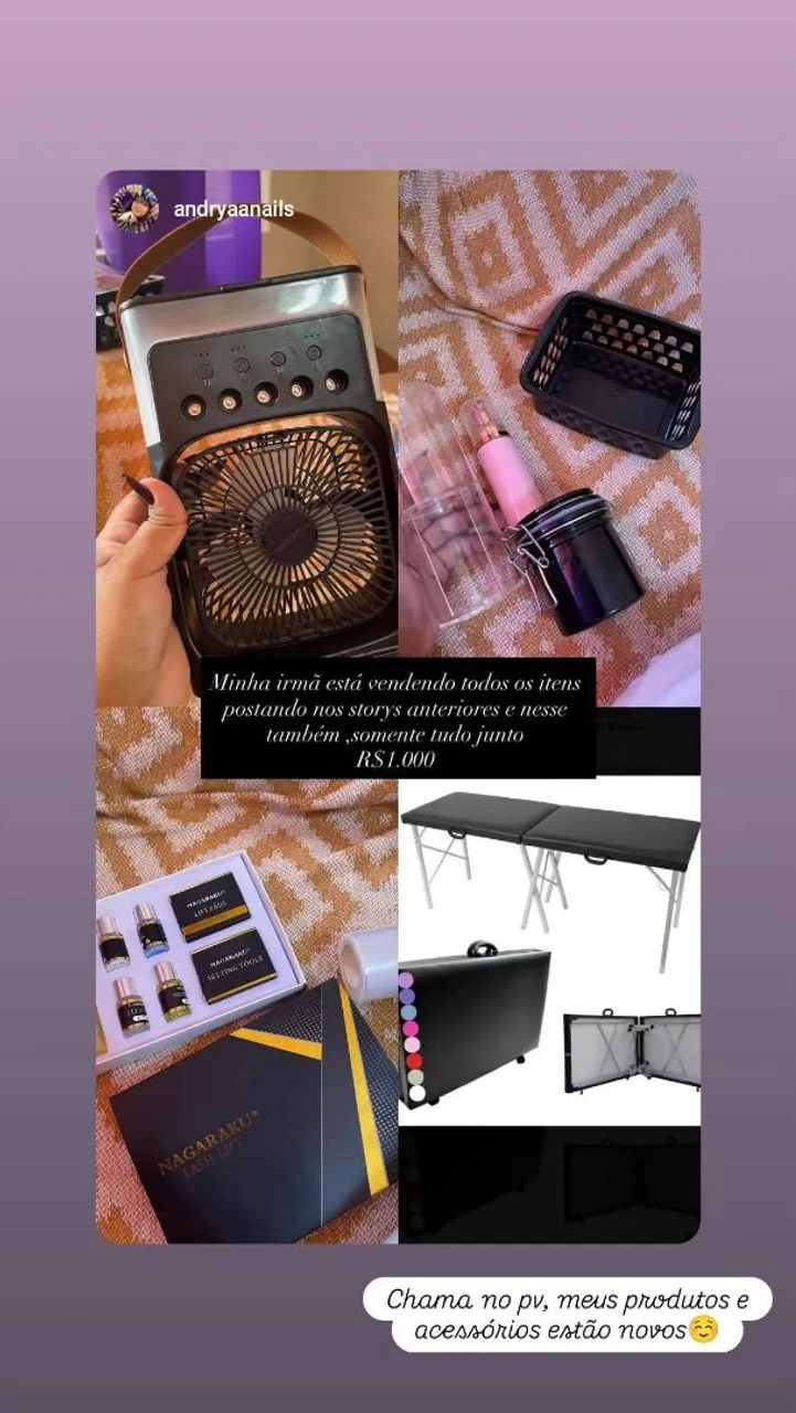 Materiais para lash