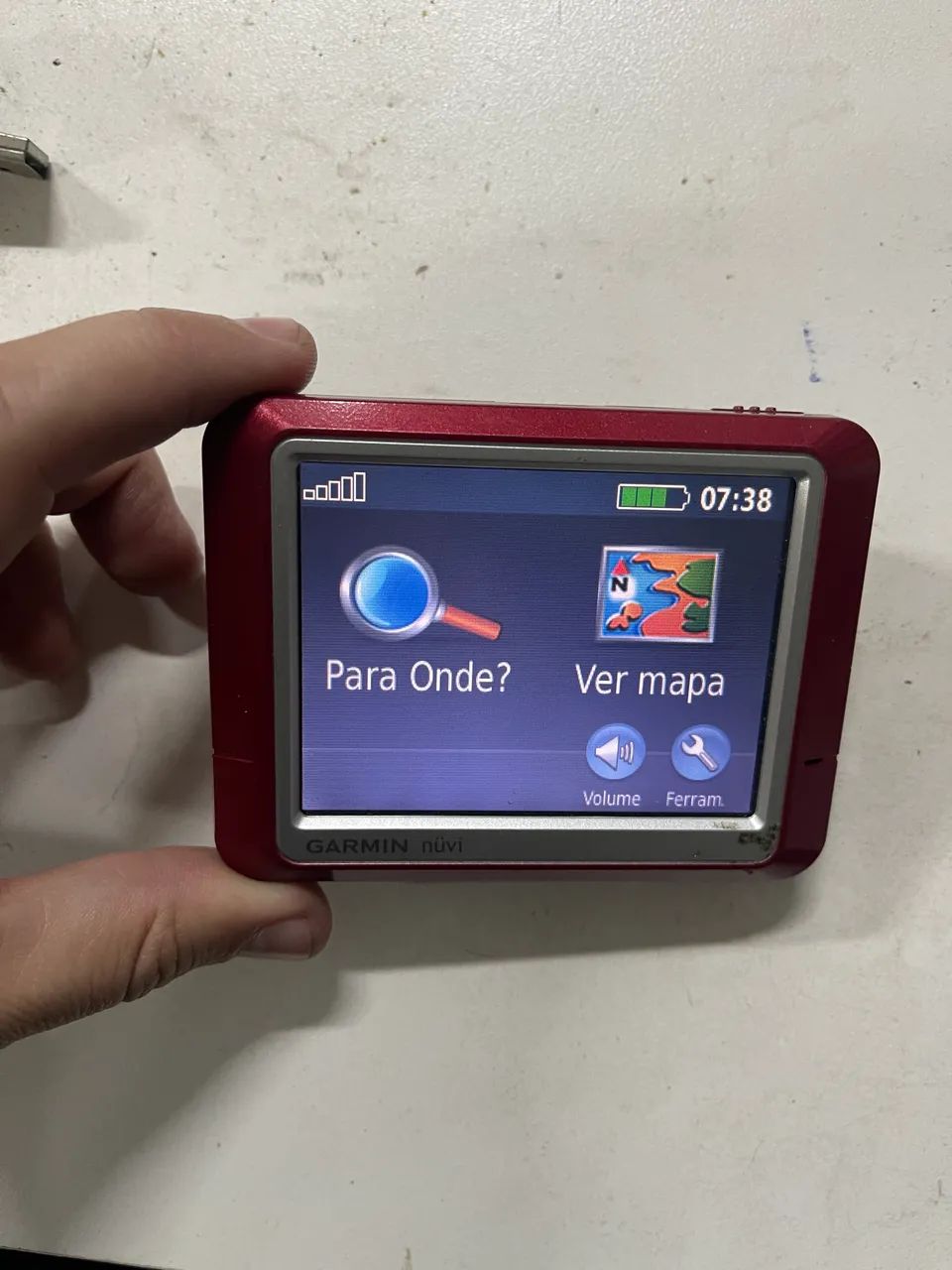 Gps garmin vermelho aparelho bike alpinismo trilha barco  - Foto 2
