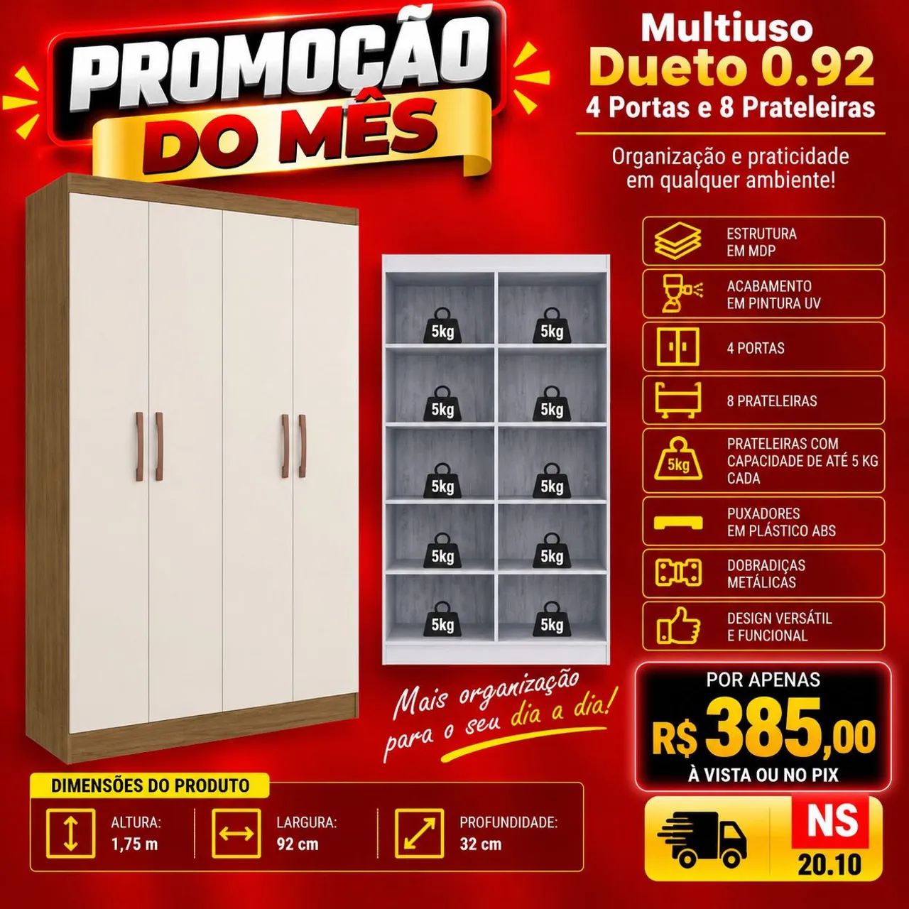 Multiuso dueto 4 portas