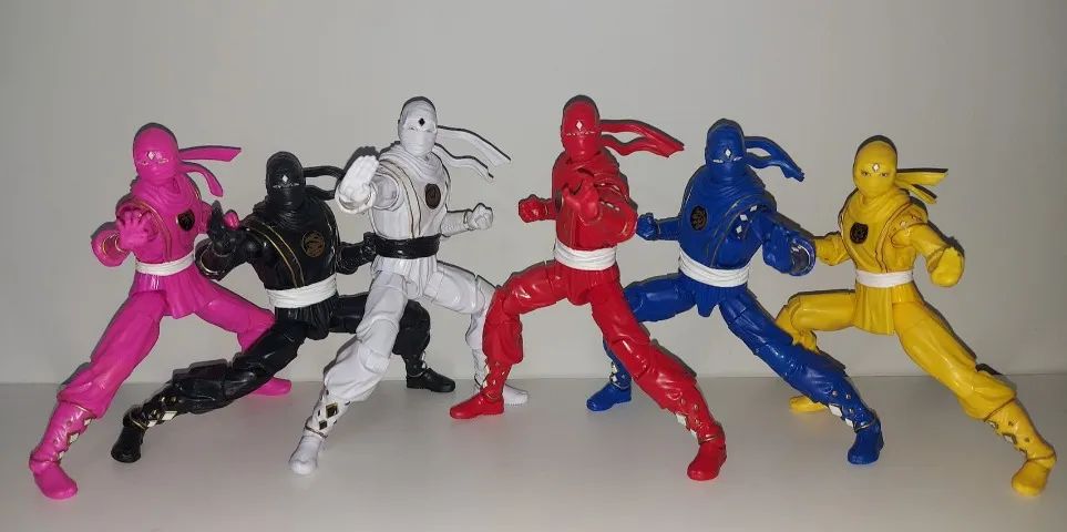 Lote 6 Power rangers lightning collection ninja ninjetti white