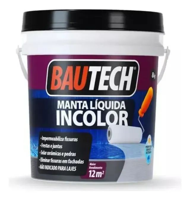 Manta Líquida Incolor 8KG (Impermeabilizante) BAUTECH - R$549,90
