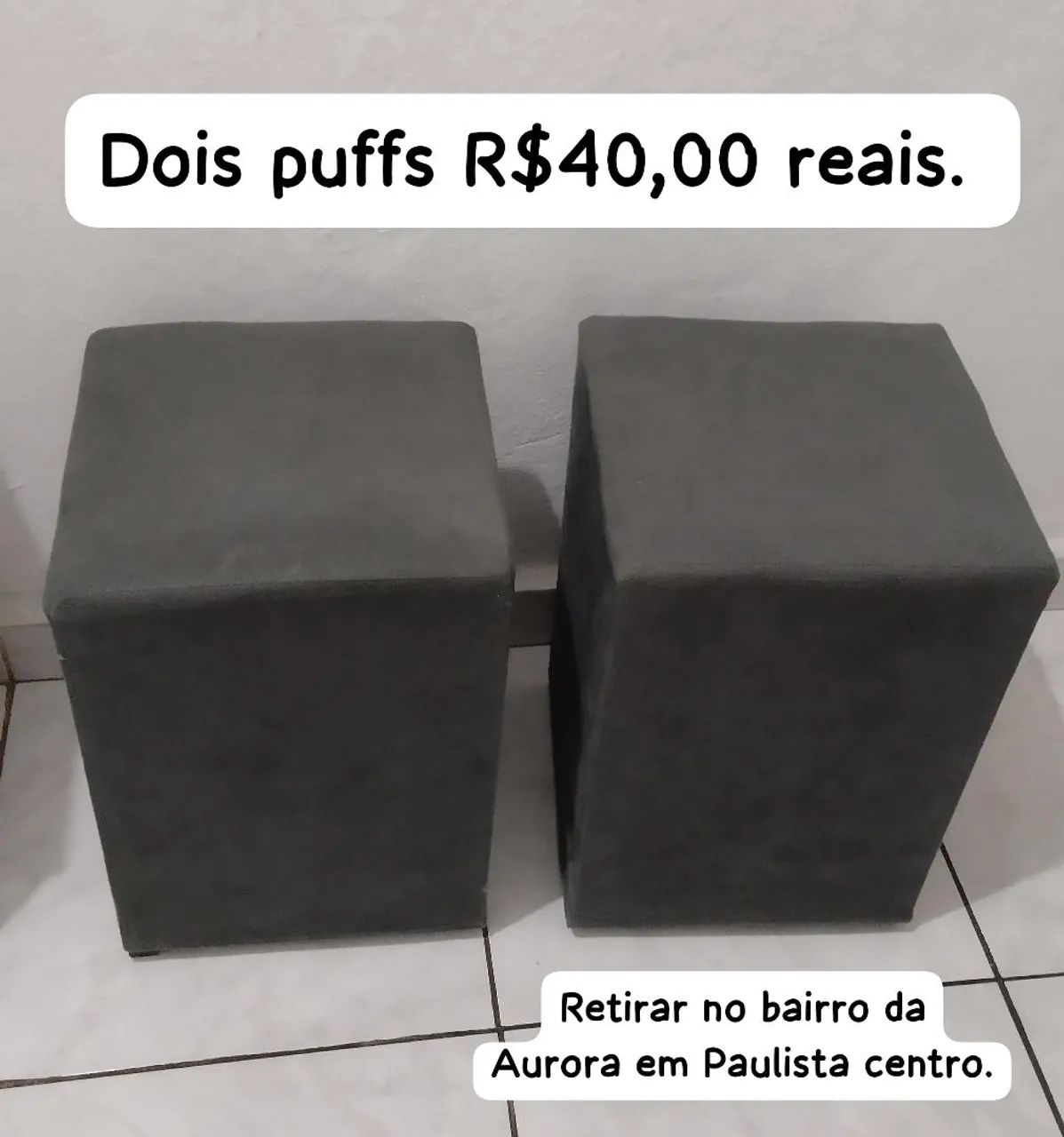 Puffs Cinza