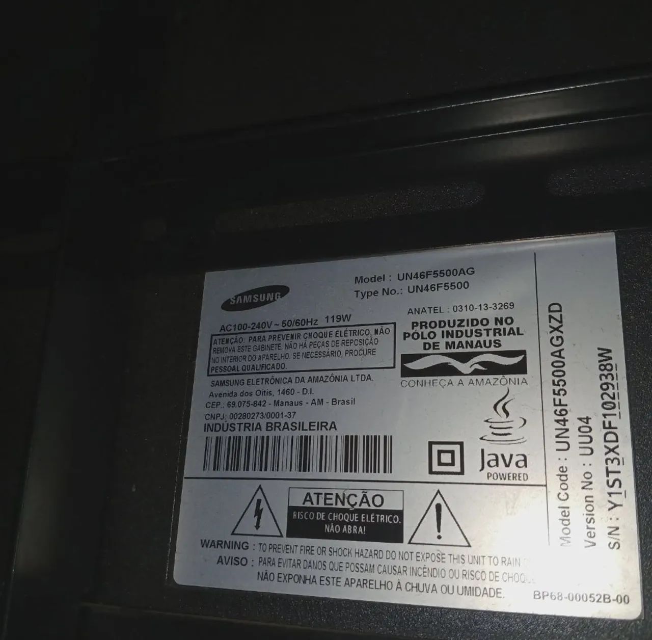 Tv smart 50 polegadas SAMSUNG C/ Suporte de parede