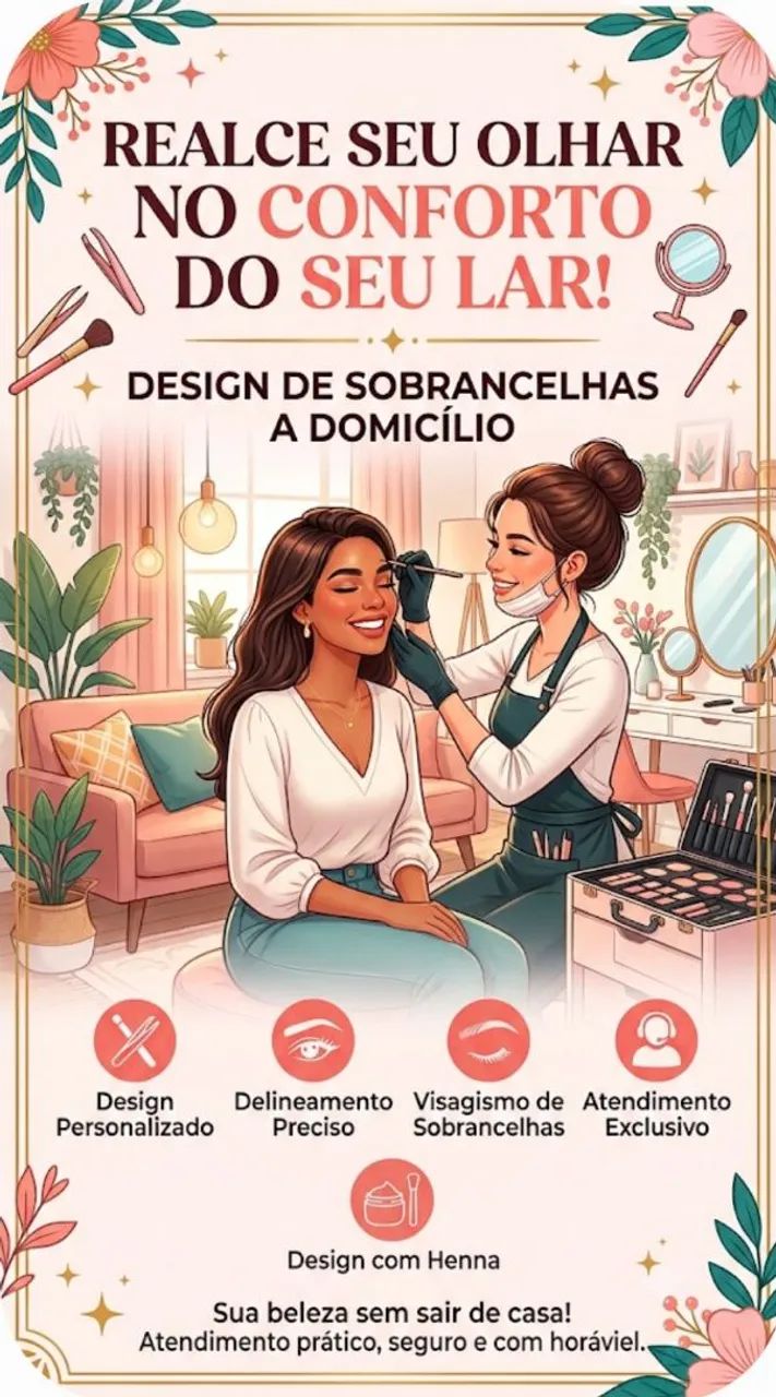 Design de sobrancelha 