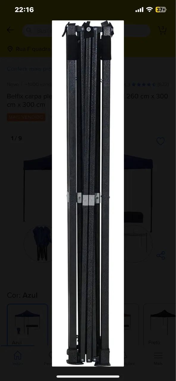 Tenda belfix 3x3 seminova  - Foto 5