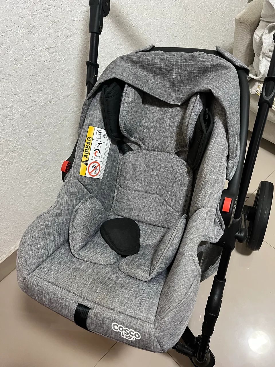 Carrinho de bebê com Moisés CoscoKids - Foto 2