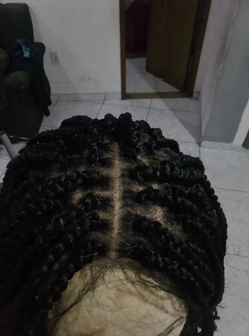 Peruca tranças fácil de usar, super prático 