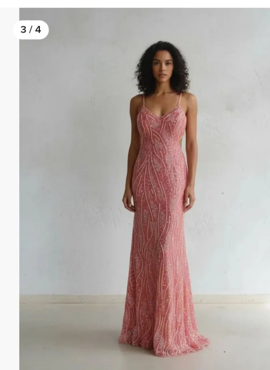 Vestido de festa goiaba - Foto 3