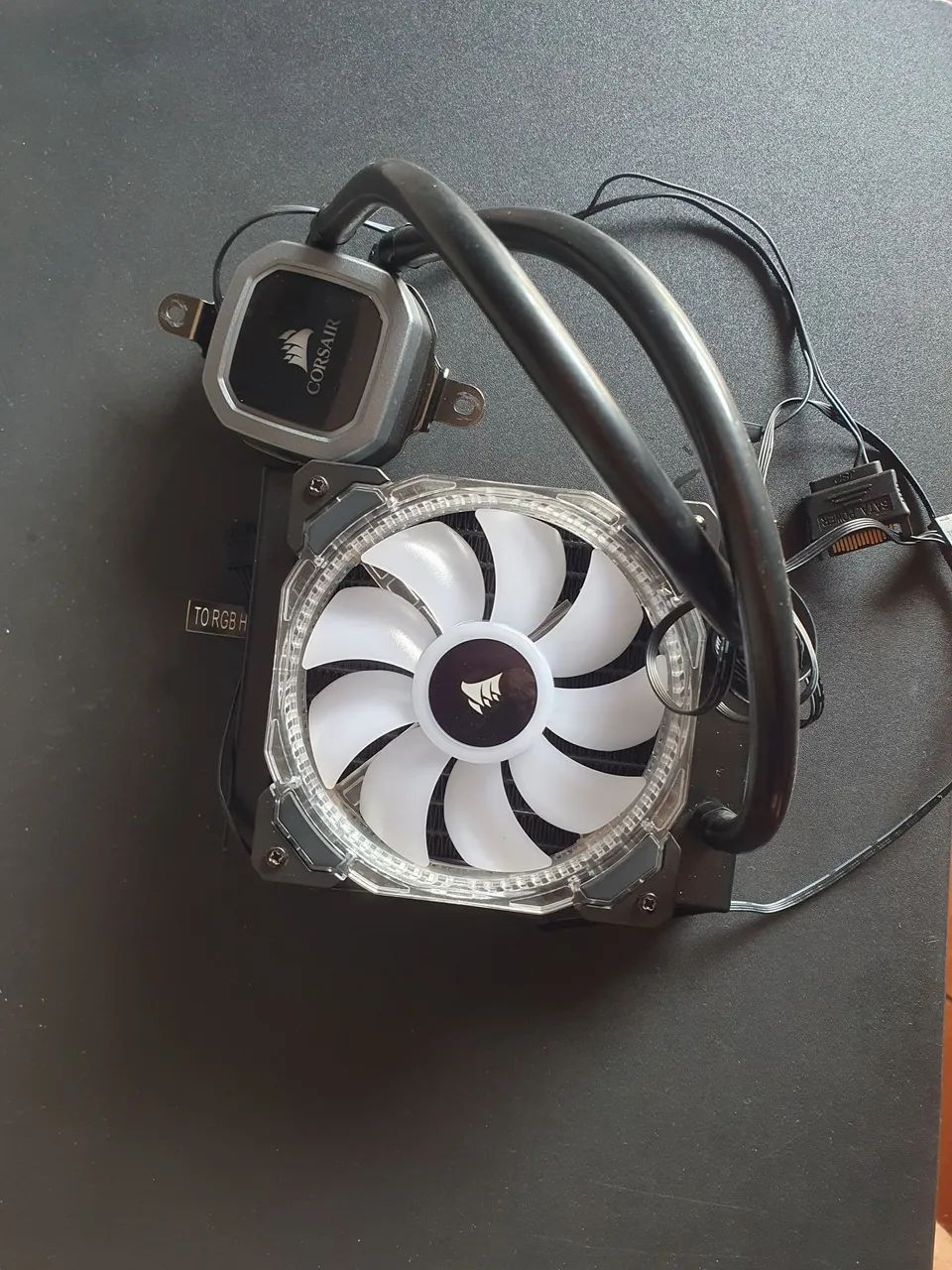 Water Cooler Corsair H60 Hydro Series, LED Branco, 120mm, AMD/Intel, Preto