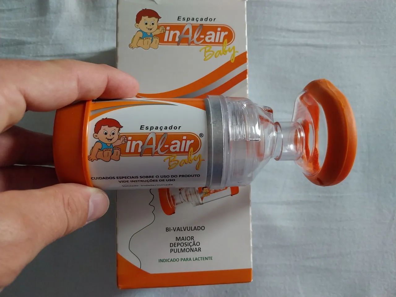Espaçador - Bombinha para Criança com Asma - Marca InAl-air - Foto 3