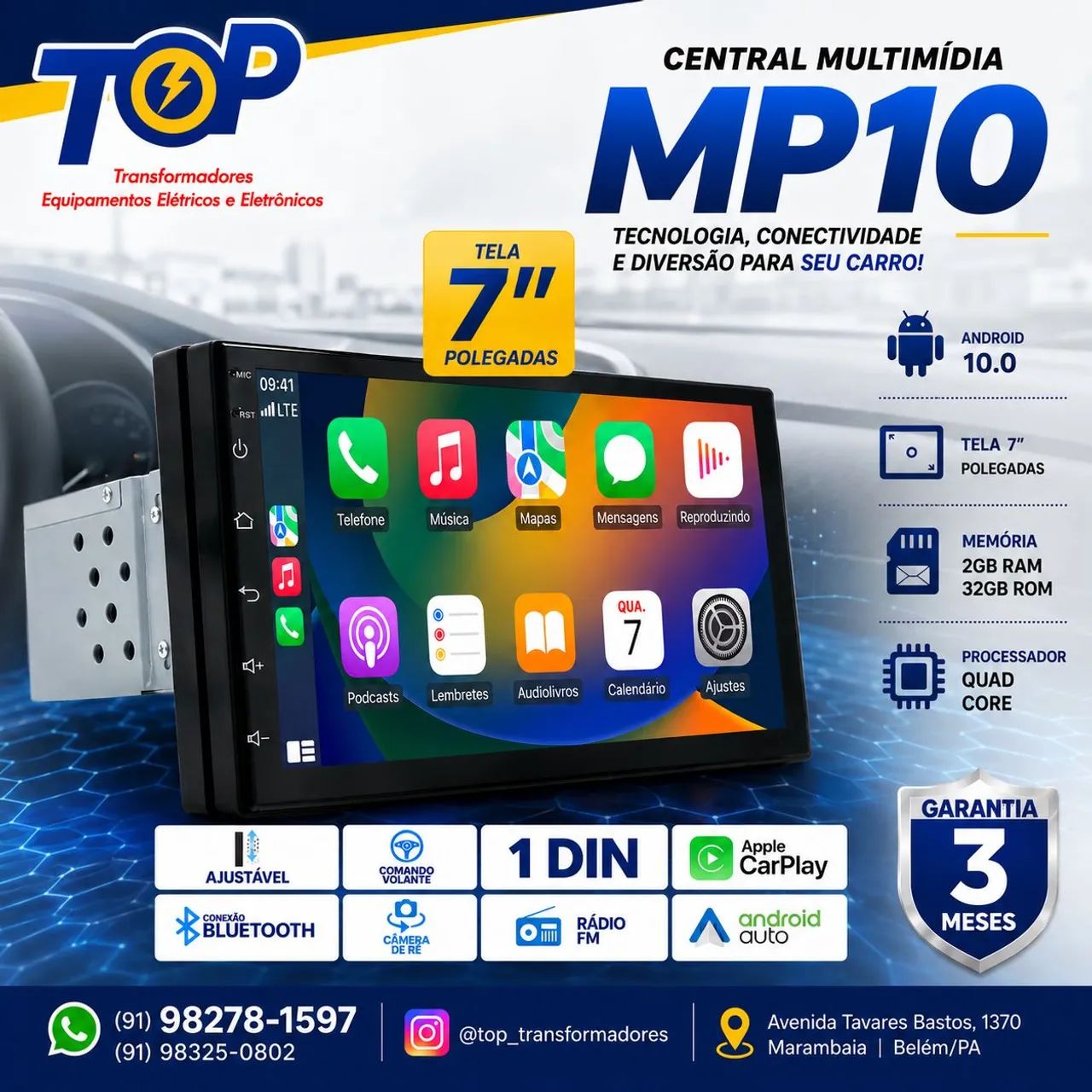 Central Multimídia mp10 Universal 