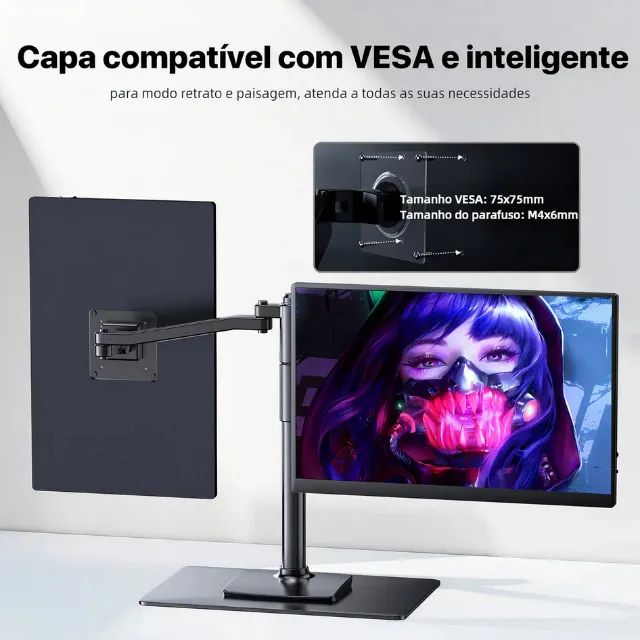 Monitor Portátil Uperfect 16 Polegadas novo na caixa - Foto 3