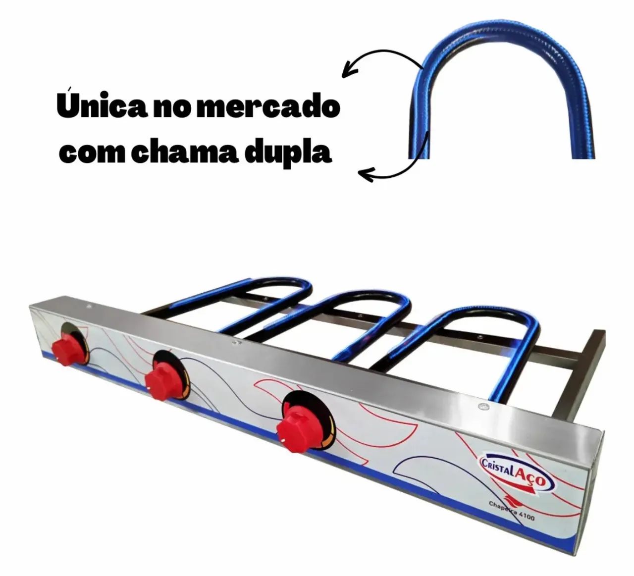 Chapa Bifeteira Profissional 1m - Foto 4