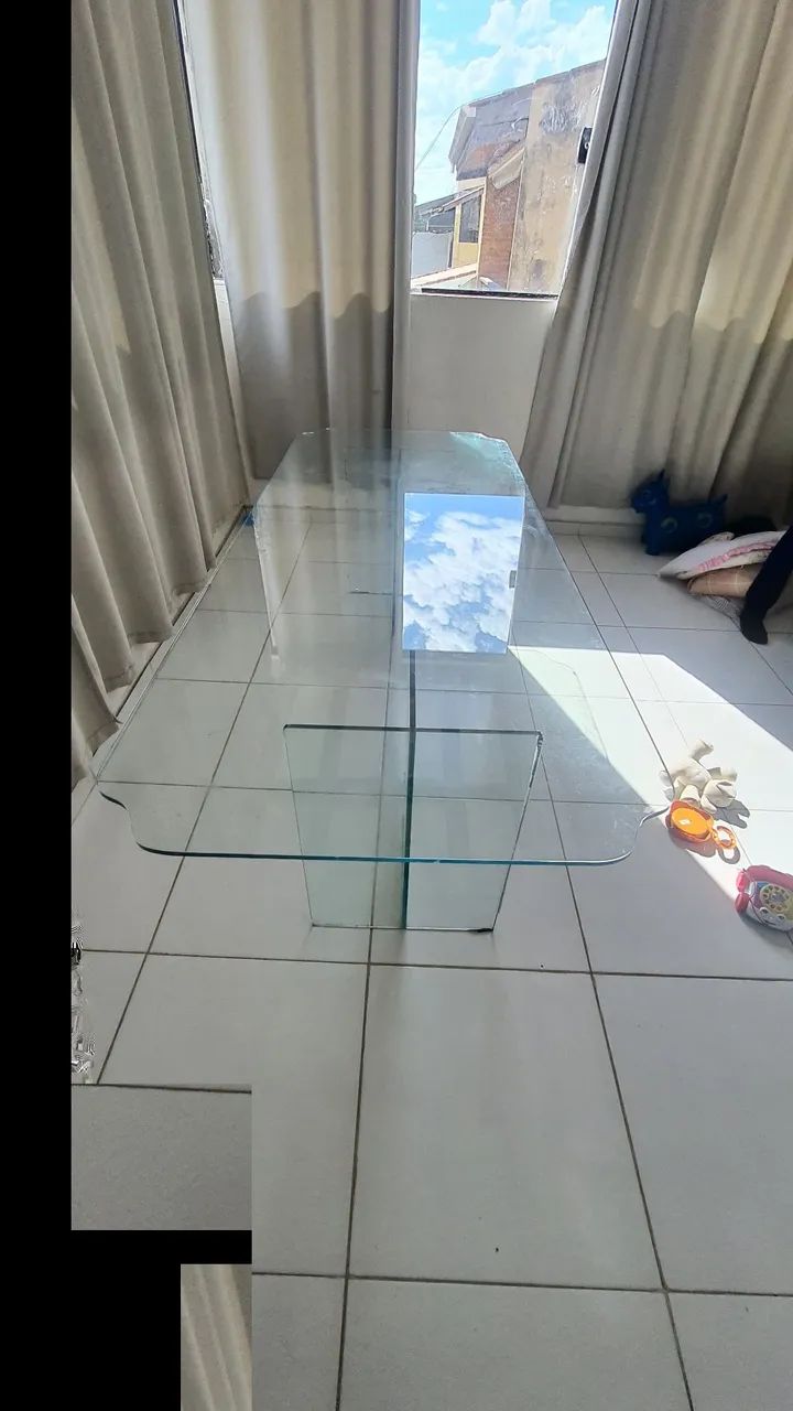 Vende-se mesa de vidro 8 lugares. - Foto 4
