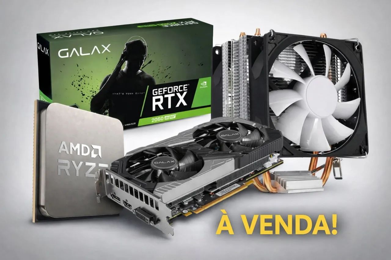 Rtx 2060 8GB SUPER + Ryzen 5 3600 (Excelentes) - Placas de Vídeo