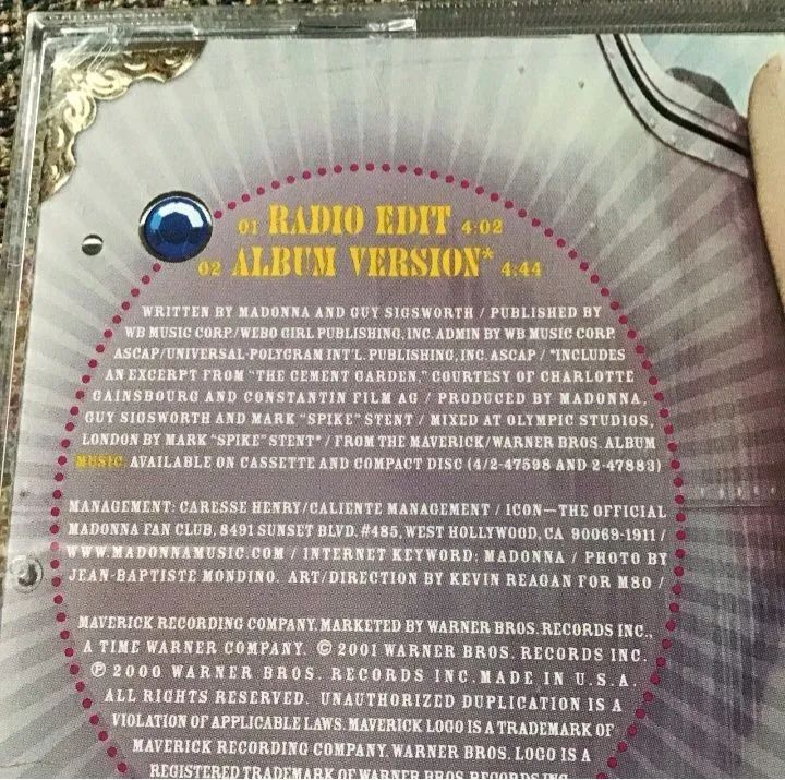 Madonna CD Single PROMO Raro Importado  - Foto 4