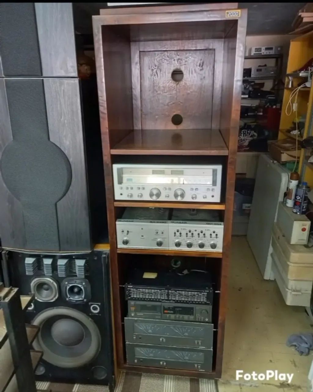 RACK EM MADEIRA PARA EQUIPAMENTOS DE SOM - Foto 4