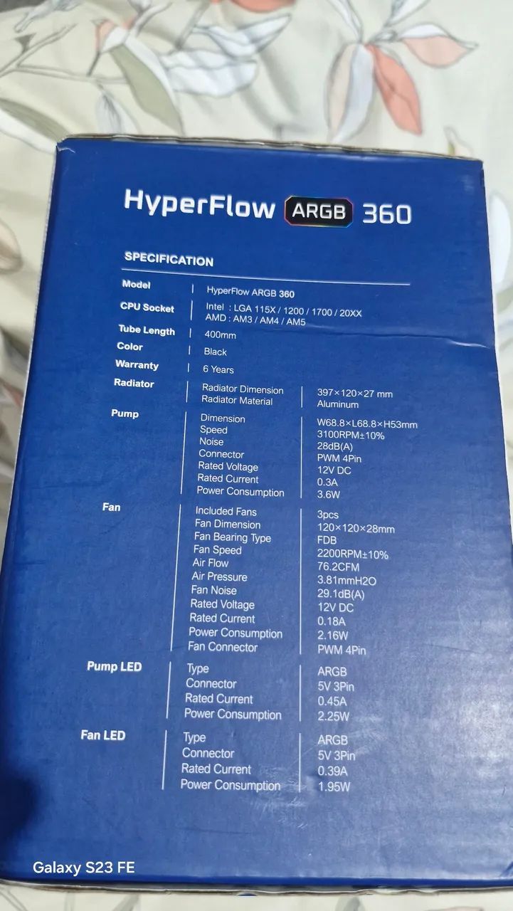 Water cooler montech hyperflow 360  - Foto 2