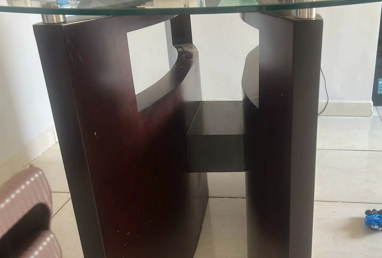 Base de mesa de madeira 