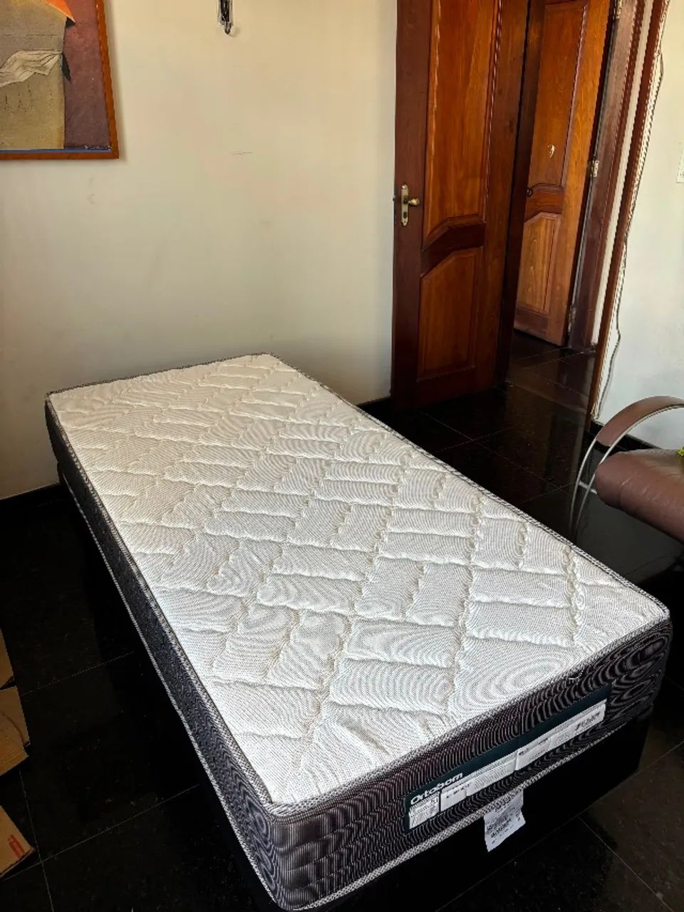 Kit Cama de Solteiro Ortobom - Usados por apenas 2 semanas!