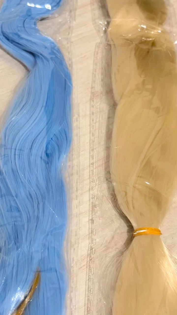 Cabelo sintético para bonecas/pôneis  - Foto 2
